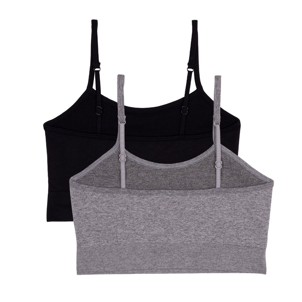 Wonder Nation Girls' Seamless Brami Recycled Bra, 2-Pack, Size Small - Picture 9 of 9